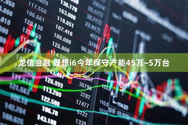 龙信金融 理想i6今年保守产能45万~5万台